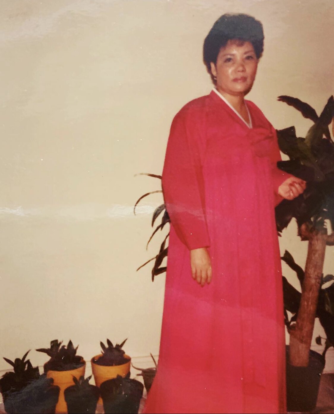 Here’s a picture of my grandma on my parents’ wedding day. She passed in 2018. Thinking about her on my first Chuseok.